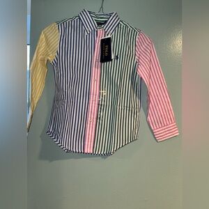 Ralph Lauren Kids Colorful Striped Button-Down Shirt